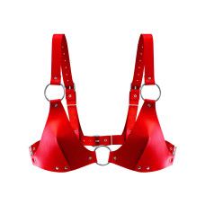 Лиф из натуральной кожи Feral Feelings - Bikini Top Red