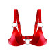 Лиф из натуральной кожи Feral Feelings - Bikini Top Red