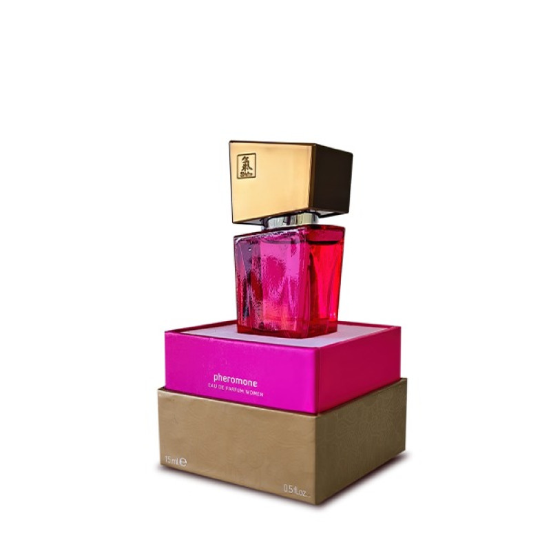 Духи з феромонами жіночі SHIATSU Pheromone Fragrance women pink 15 мл