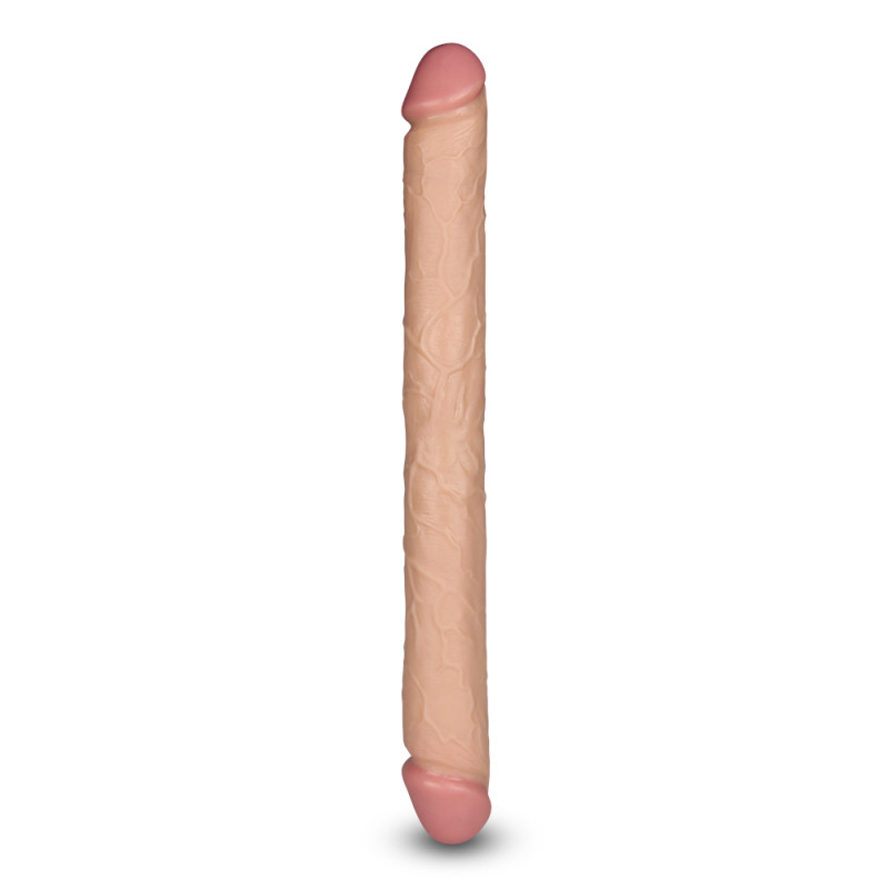Двосторонній фалоімітатор LoveToy KingLoveToySized Realistic Slim Ultra Double Dildo 17