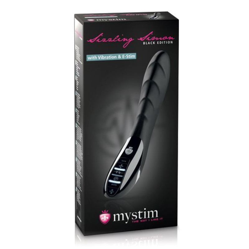Вібратор з електростимуляцією Mystim Sizzling Simon eStim Міостимулятор Чорний