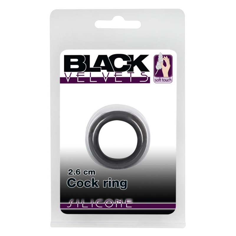 Ерекційне кільце Black Velvets Cock Ring, 2,6 см