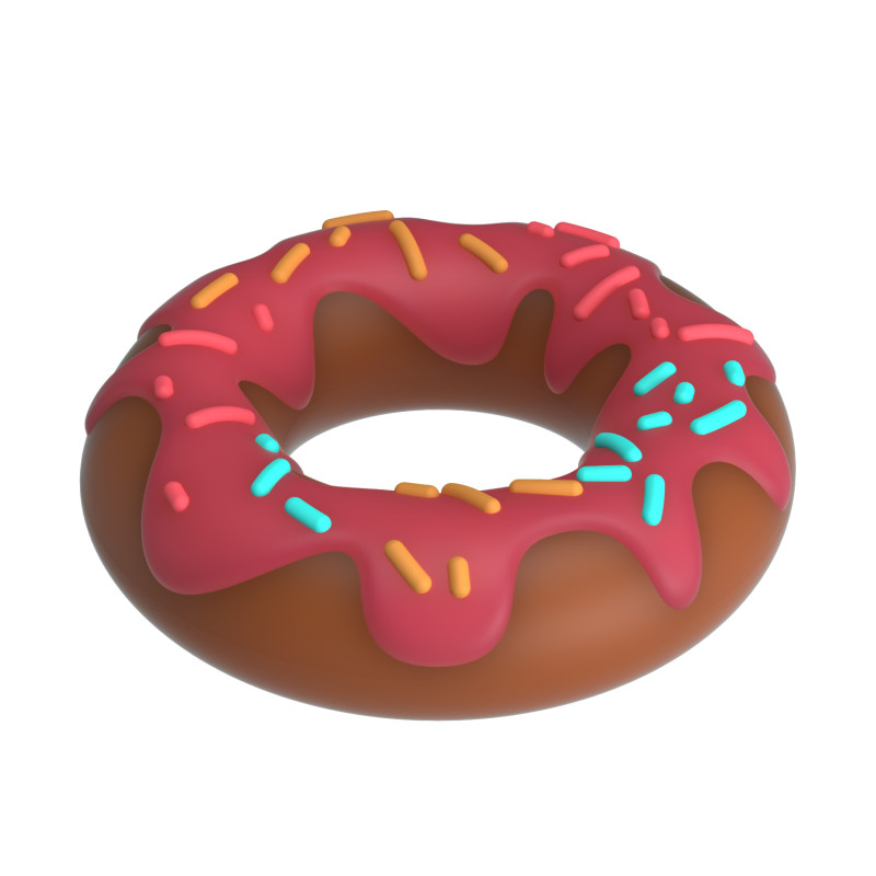 Ерекційне кільце Pretty Love Super Donut Silicone Cock Ring Berry