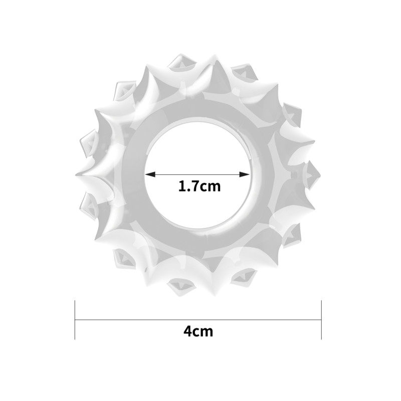 Ерекційне кільце LoveToy Power Plus Cockring 1 Clear