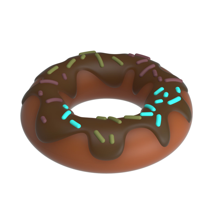 Ерекційне кільце Pretty Love Super Donut Silicone Cock Ring Choco