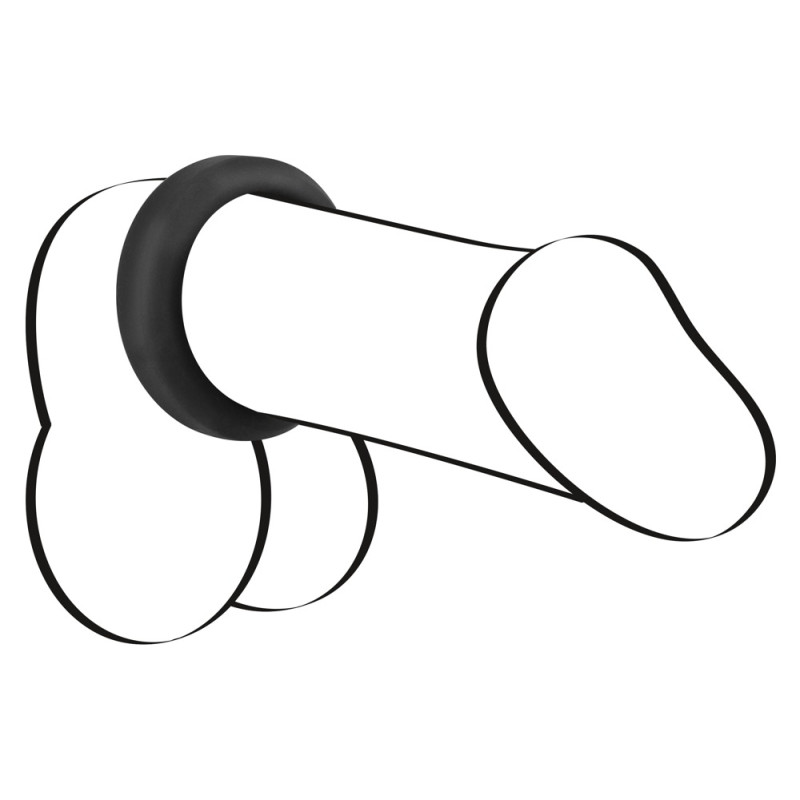 Ерекційне кільце Black Velvets Cock Ring, 3.8 см
