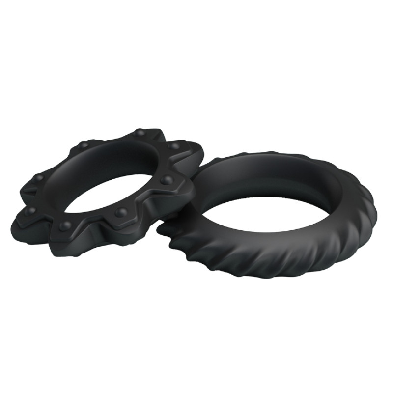 Эрекционные кольца LyBaile Ring Flowering 2x Rings Черные