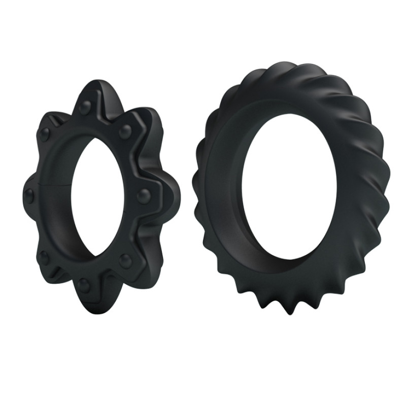 Эрекционные кольца LyBaile Ring Flowering 2x Rings Черные