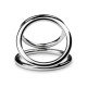 Потрійне ерекційне кільце Sinner Gear Unbendable - Triad Chamber Metal Cock and Ball Ring - Large