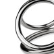 Потрійне ерекційне кільце Sinner Gear Unbendable - Triad Chamber Metal Cock and Ball Ring - Large