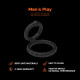 Ерекційне кільце Erospace Men’s Play Silicone Cock Ring B8