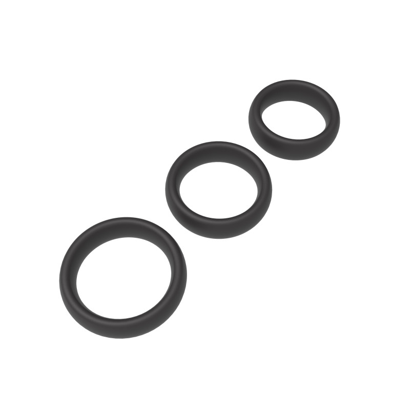 Набір ерекційних кілець Erospace Men’s Play Set Of 3 Cock Rings B9