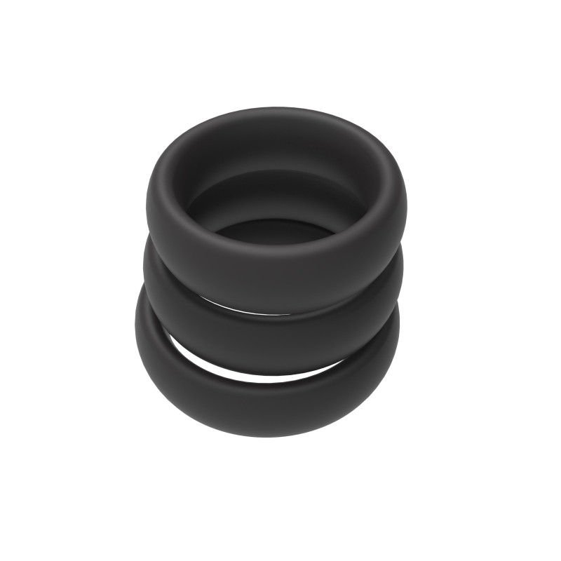 Набір ерекційних кілець Erospace Men’s Play Set Of 3 Cock Rings B9