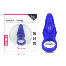 Эрекционное кольцо LoveToy Power Clit Cockring Stamina Blue