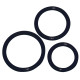 Ерекційні кільця You2Toys Silicone Cock Ring set 3 pcs Чорні