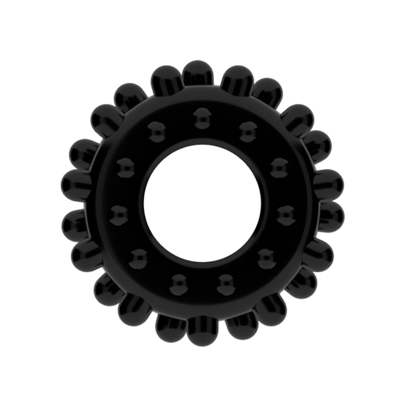 Ерекційне кільце LoveToy Power Plus Cockring 2 Чорне