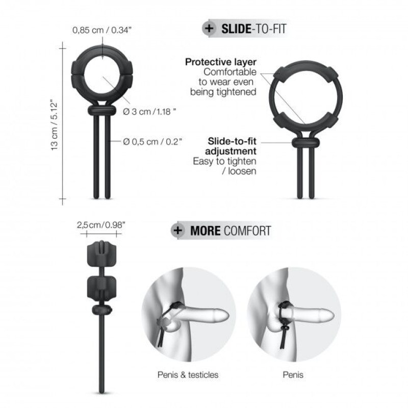 Регулируемое эрекционное кольцо Marc Dorcel FIT RING