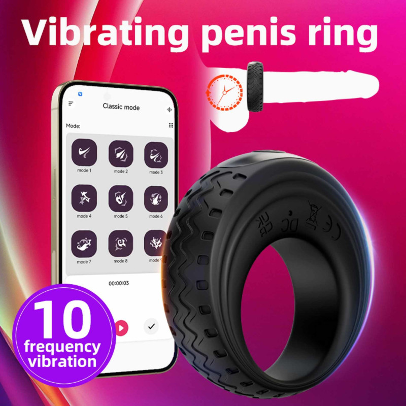 Віброкільце B - Series Cute App-Controlled Vibrating Cock Ring