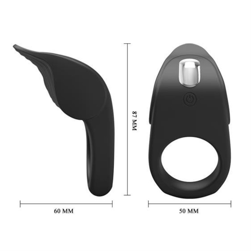Эрекционное кольцо Pretty Love Vibrating Susanna Cock Ring Black