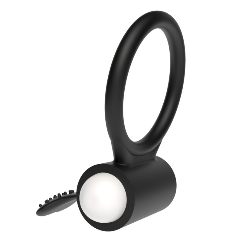 Эрекционное кольцо LoveToy Power Clit Cockring Черное