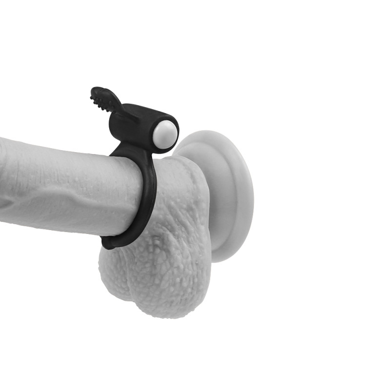 Эрекционное кольцо LoveToy Power Clit Cockring Черное