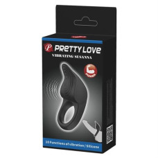 Эрекционное кольцо Pretty Love Vibrating Susanna Cock Ring Black