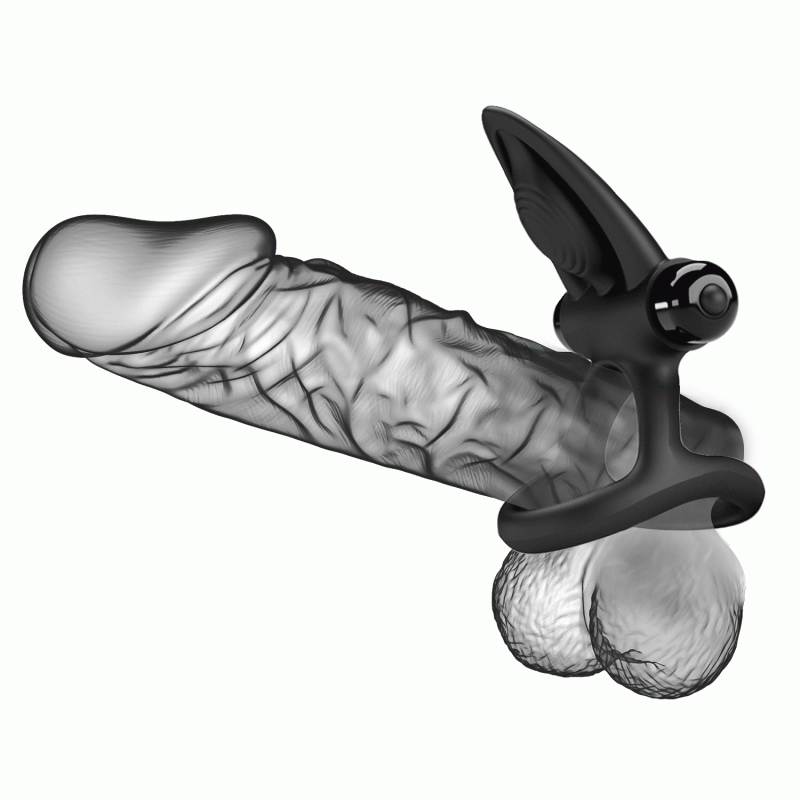 Эрекционное кольцо Pretty Love Vibration Cock Ring Black