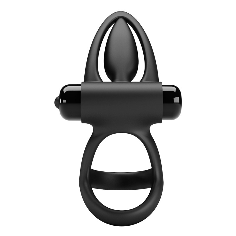 Эрекционное кольцо Pretty Love Vibration Cock Ring Black