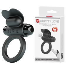 Ерекційне кільце Pretty Love Vibrant Penis Ring Debonaire Black