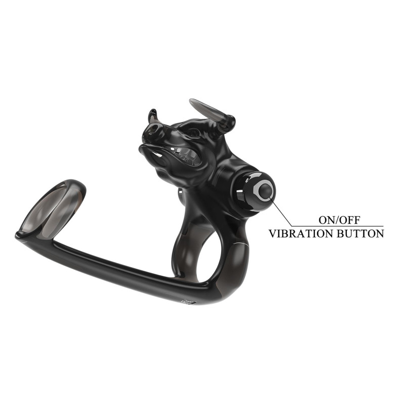 Ерекційне кільце Pretty Love Bull Warrior, 10 vibration functions