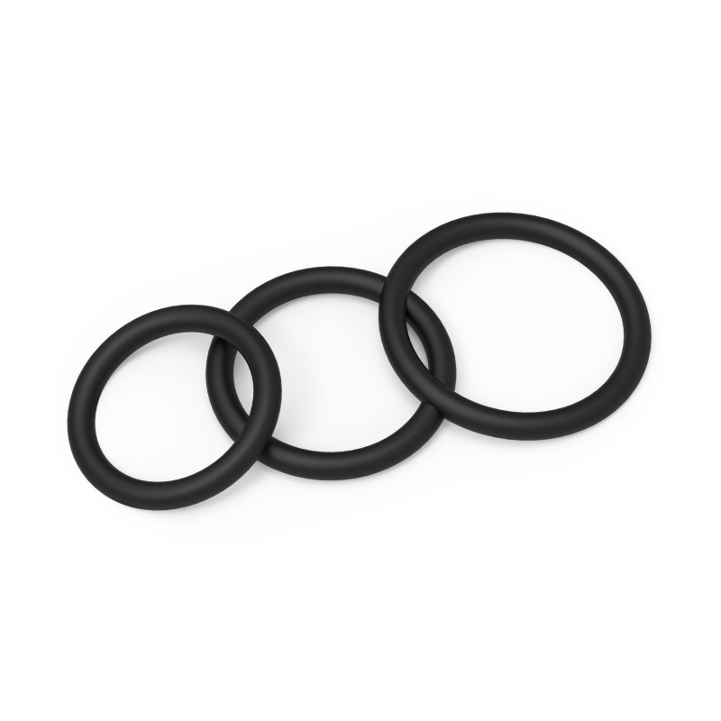 Ерекційні кільця Erospace Men’s Play Set Of 3 Cock Rings B7