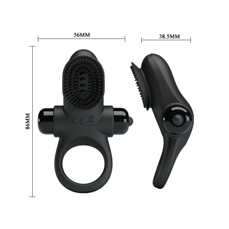 Ерекційне кільце Pretty Love Vibrant Penis Ring II Black