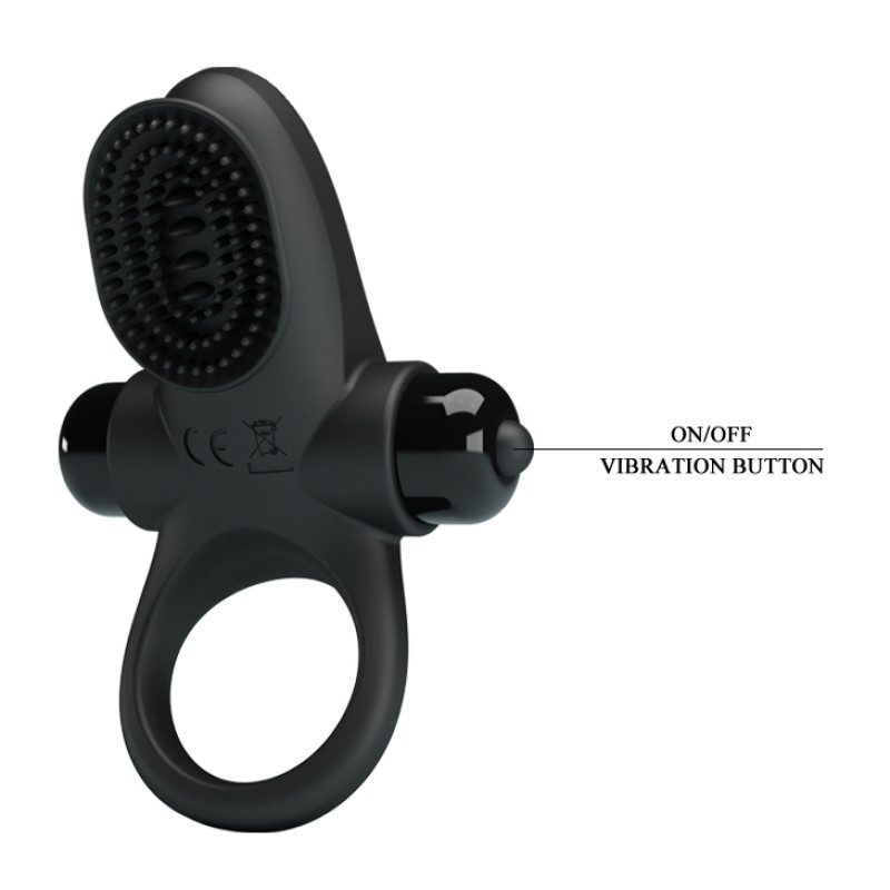 Ерекційне кільце Pretty Love Vibrant Penis Ring II Black