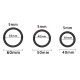 Ерекційні кільця Erospace Men’s Play Set Of 3 Cock Rings B7