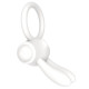 Эрекционное кольцо LoveToy Power Clit Cockring Белое