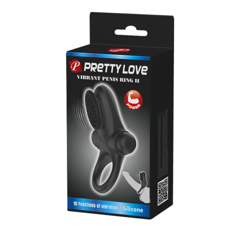 Ерекційне кільце Pretty Love Vibrant Penis Ring II Black