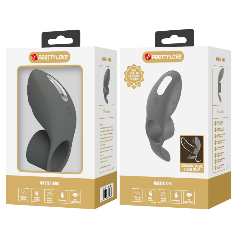 Ерекційне кільце Pretty Love Master Ring Cock Ring Black