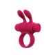 Эрекционное виброкольцо S Pleasures Premium Rabbit Ring, розовое, со съемной вибропулей и ушками