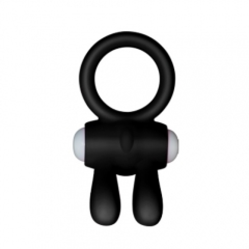 Эрекционное кольцо LoveToy Power Clit Cockring Черное