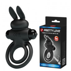 Эрекционное кольцо Pretty Love Vibrant Penis Ring III Black