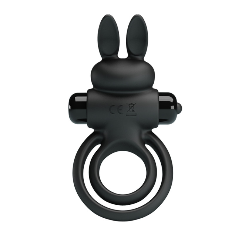 Эрекционное кольцо Pretty Love Vibrant Penis Ring III Black