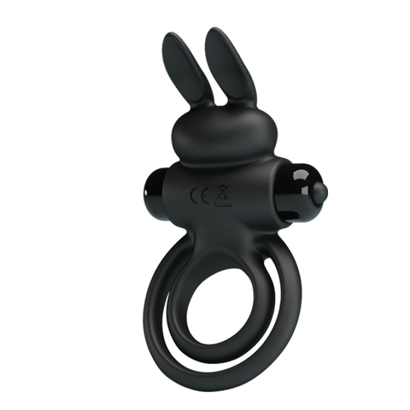 Эрекционное кольцо Pretty Love Vibrant Penis Ring III Black