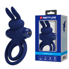 Эрекционное кольцо Pretty Love Vibrant Penis Ring III Blue