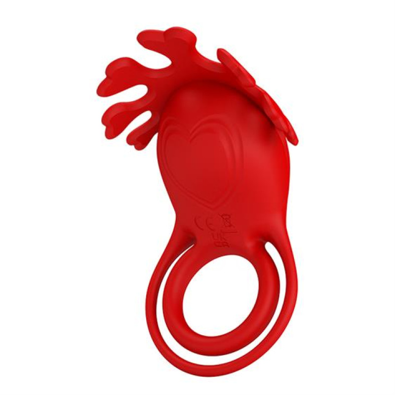 Эрекционное кольцо Pretty Love Vibrant Penis Ring Ruben Red