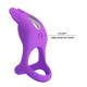 Эрекционное кольцо Pretty Love Silas Vibrant Penis Ring Purple