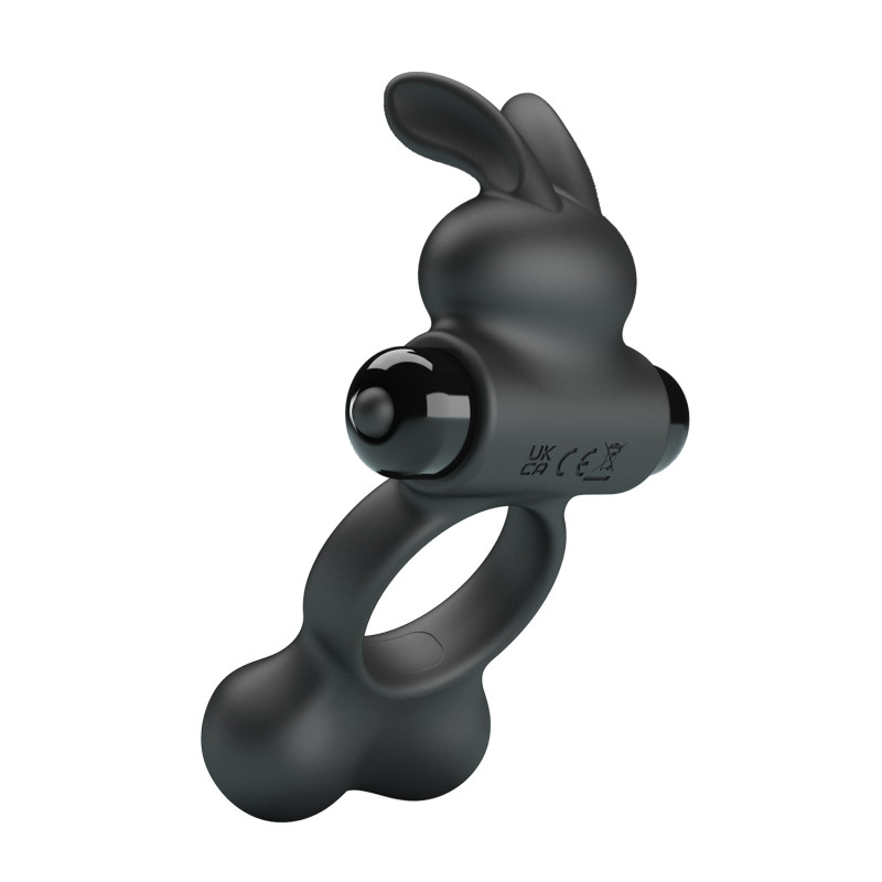 Эрекционное кольцо Pretty Love Vibrant Penis Ring Yusuf Black