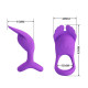 Эрекционное кольцо Pretty Love Silas Vibrant Penis Ring Purple