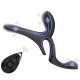 Вібраційне кільце Erospace Men’s Play Vibrating Cock Ring With Clitoral & Taint Stimulation B11