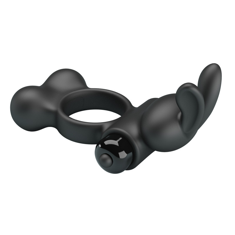 Эрекционное кольцо Pretty Love Vibrant Penis Ring Yusuf Black