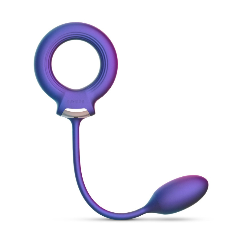 Эрекционное виброкольцо с виброяйцом Hueman - Eclipse Anal Vibrator
